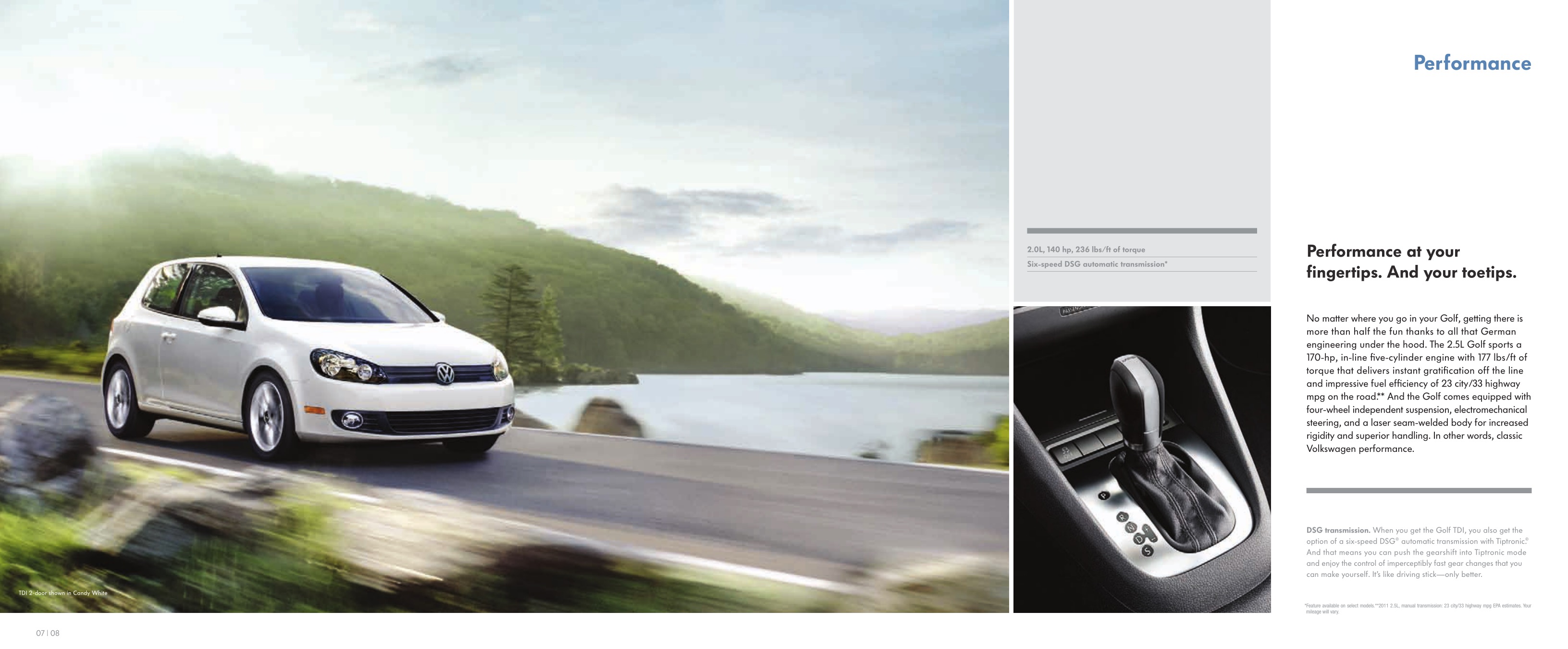2012 VW Golf Brochure Page 8